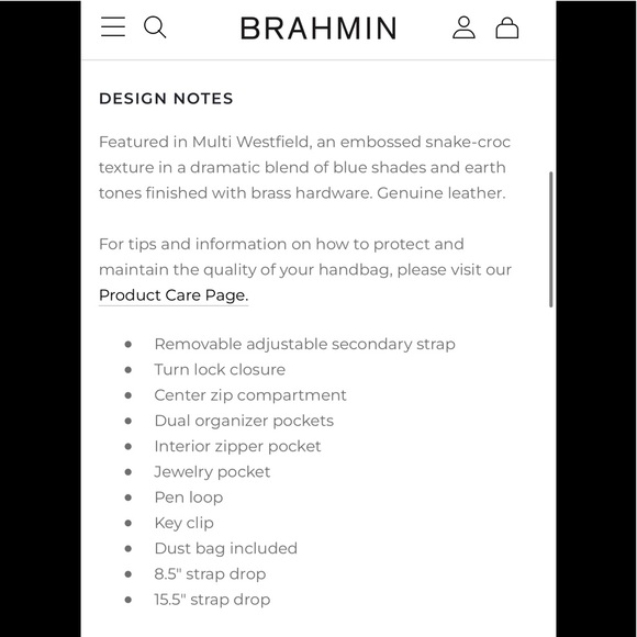 Brahmin Celia Multi Westfield NWT - Picture 4 of 16